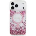 Puzdro Guess Resin Bottom Glitter MagSafe pre iPhone 17 Pro Max ružové