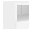 vidaXL TV nástenné skrinky 2 ks biele 60x30x30 cm kompozitné drevo