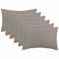 vidaXL Poťah na podložku 6 pcs HEERLEN Svetlosivá 40 x 60 cm Bouclé