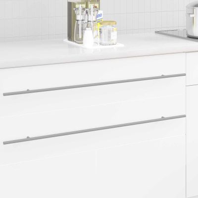 vidaXL Rukoväť skrine 2 pcs Strieborná 900 mm Nerezová oceľ