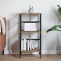 vidaXL Regál na knihy 2 úrovní 40 x 29,5 x 81 cm Kompozitné drevo