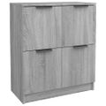 vidaXL Komody 2 ks sivý sivý dub sonoma 60x30x70 cm spracované drevo