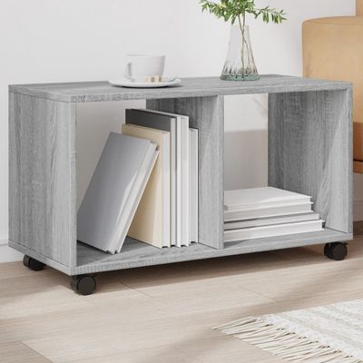 vidaXL Skrinka na kolieskach sivá sonoma 72x33x42,5cm kompozitné drevo