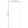 vidaXL Posuvné dvere ESG sklo a hliník 102,5x205 cm biele