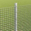vidaXL Zvarené pletivo s podperami 10 x 1,2 m Pozinkovaná oceľ