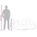 vidaXL 2-miestna pohovka sivohnedá 140 cm látka