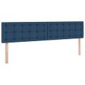 vidaXL Postel s úložným prostorem a matrací Modrá 200 x 200 cm Zamat