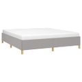 vidaXL Posteľný rám s boxspringom bledosivý 180x200 cm látka