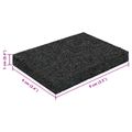 vidaXL Pad z gumových granúl na dvor Čierny 6 x 9 x 1 cm Guma