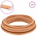 vidaXL Kožený remienok 1 Svetlohnedá 200 x 0,6 cm Koža