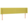 vidaXL Čelo postele s LED zelené 183x16x78/88 cm látka