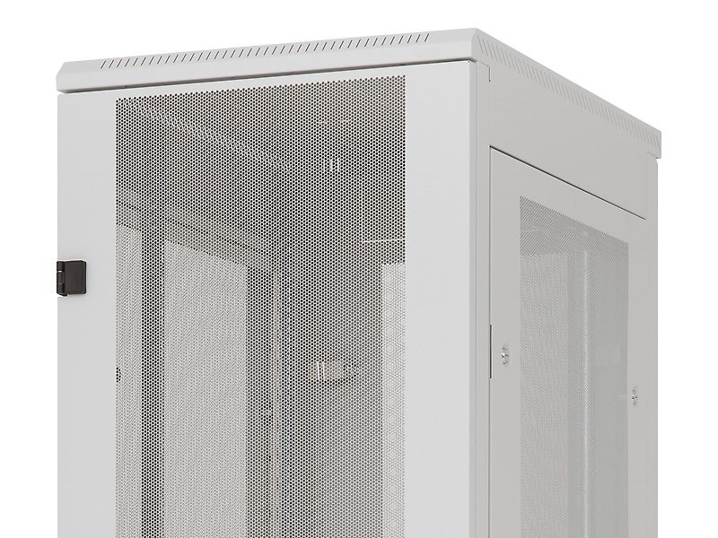 Stojanový rozvaděč 42U (š)600x(h)800 perf.dveře Rozvadec, stojanový, 19", 42U, 600x800, dvere síto 80%-6mm, RAL7035