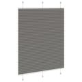 vidaXL plisovaná roleta antracitová 110x150 cm Šírka látky 109,4 cm