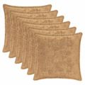 vidaXL Poťah na podložku 6 ks HOUTEN Sivohnedá 50 x 50 cm