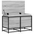 vidaXL Úložný box s vekom sivá sonoma 80x40x51,5 cm kompozitné drevo