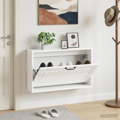 vidaXL Nástenný botník UTRECHT 71 x 17 x 43 cm Kompozitné drevo