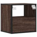 vidaXL Nástenné nočné stolíky 2 ks hnedý dub 40x31x39,5 cm