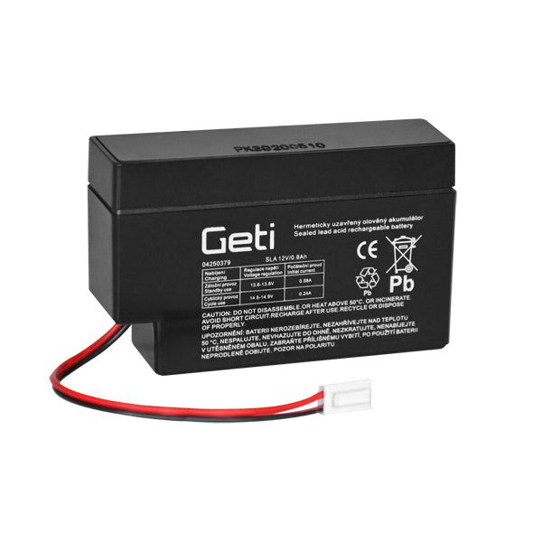 Olovená batéria 12V 0,8Ah GETI