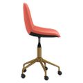 3086110 vidaXL Swivel Dining Chairs 6 pcs Pink Velvet(3x333500)