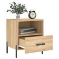 vidaXL Nočný stolík dub sonoma 40x35x47,5 cm kompozitné drevo