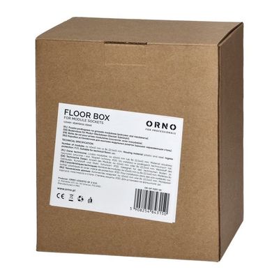 Podlahové púzdro pre zásuvkové moduly ORNO OR-GP-9201/P, tm. šedá