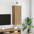 vidaXL TV nástenná skriňa 40,5 x 30 x 102 cm Remeselný dub