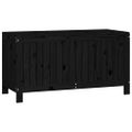 vidaXL Záhradný úložný box čierny 115x49x60 cm masívna borovica