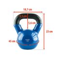 Kettlebell HMS KN 12 kg pokrytý vinylom