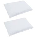 vidaXL Vankúš 2 ks 50 x 70 cm Perie Biela