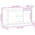 vidaXL Komoda staré drevo 102x35x60 cm kompozitné drevo