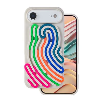 DIY Snake puzdro pre iPhone 17 Air 6,6" béžová