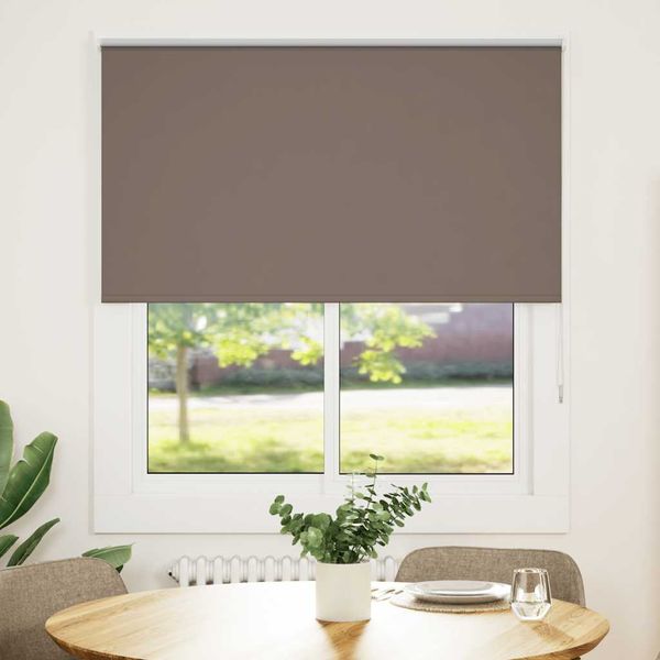 vidaXL Roleta zatemnenie Coffee 140x130cm Šírka látky 136,6 cm