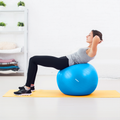 Gymnastický míč REBEL ACTIVE RBA-3102-BL 75 cm s ruční pumpou, modrý