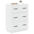 vidaXL Zásuvkový kabinet Biela 66 x 34,5 x 87 cm Kompozitné drevo