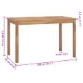 vidaXL Lavička Batavia s podložkami 120 cm, tíkové drevo