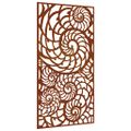 vidaXL Záhradná dekorácia 105x55 cm, cortenová oceľ, mušle