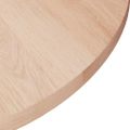 vidaXL Okrúhla stolová doska Ø40x1,5 cm neošetrený dubový masív