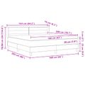 vidaXL Posteľ s pružinovým rámom s matracmi Čierny 200 x 160 cm látka