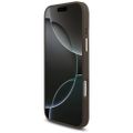 Guess 4G Triangle Logo & Big Strap Metal Buttons MagSafe puzdro pre iPhone 17 Pro Max hnedá
