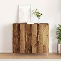 vidaXL Servírovacia skriňa Staré drevo 90 x 34 x 80 cm