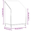 vidaXL Obal na záhradnú stoličku, čierny 70x70x85/125 cm, 420D oxford