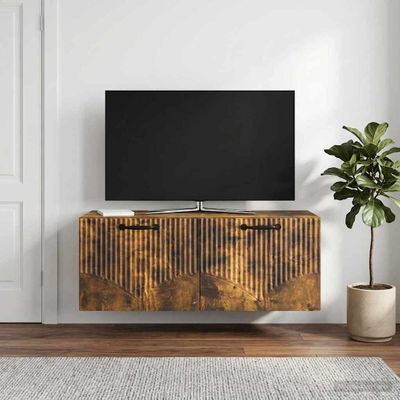 vidaXL Nástenná TV skrinka Nástenný Dymový dub 78,5 x 31 x 30 cm