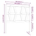 vidaXL Čelo postele medovohnedé 106x4x100 cm masívna borovica