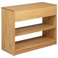 vidaXL Konzolový stolík SAUDA dub 89,5x36,5x73 cm borovicový masív