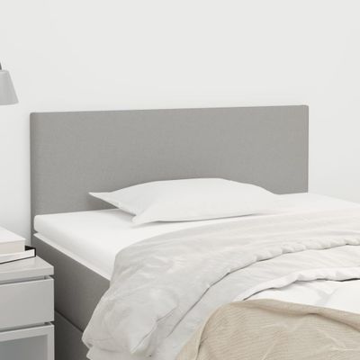 vidaXL Čelo postele bledosivé 100x5x78/88 cm látka