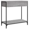 vidaXL Konzolový stolík sivý sonoma 75 x 34,5 x 75 cm kompozitné drevo