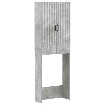 vidaXL Toaletná skriňa HOORN Betónovo sivá 66 x 25,5 x 190 cm