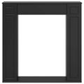 vidaXL Rám krbu Čierna 100 x 20 x 100 cm Kompozitné drevo