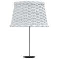 vidaXL Tienidlo na lampu biele Ø45x28 cm prútené