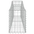 vidaXL Oblúkový gabionový kôš 15 ks 200x30x40/60 cm pozinkované železo